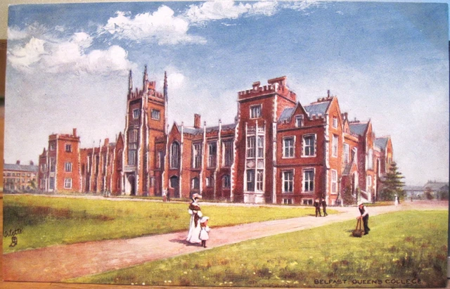Irish Postcard QUEENS COLLEGE BELFAST Northern Ireland Raphael Tuck's Oilette