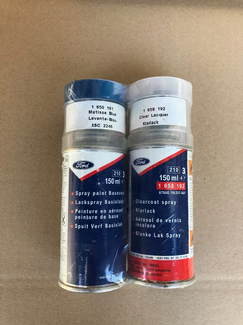 Satz Lackspray Lackstift Lack Karosserie 150ml. FORD - Matisse Blau