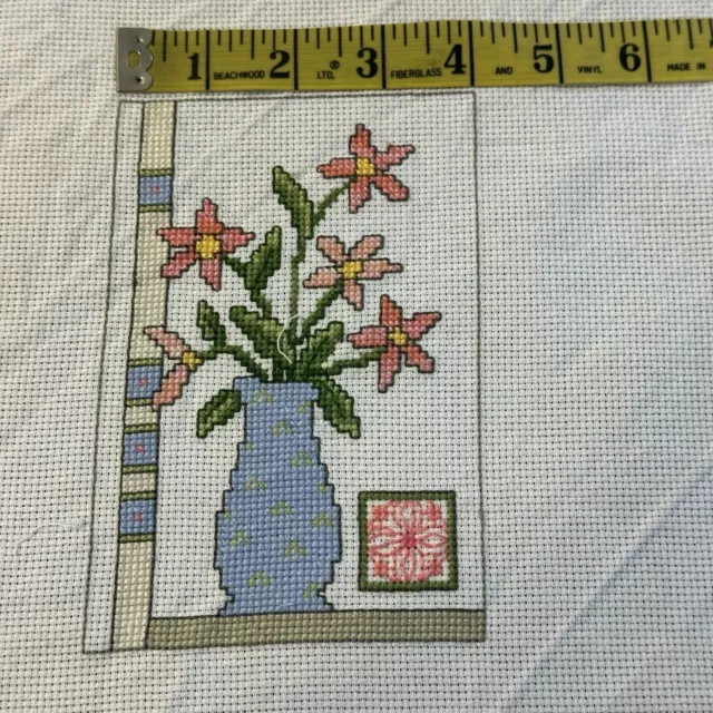 Jarrón floral con aguja completo sin enmarcar - aspecto moderno