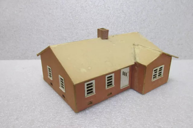 Ho Scale Scratch-Built Wood & Cardboard House