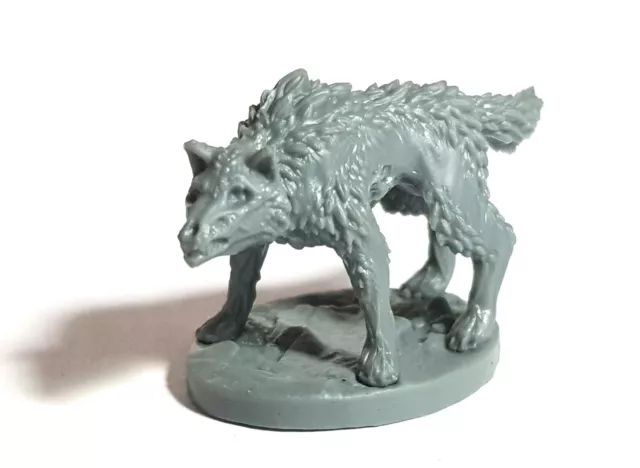 1 x DREAD WOLF WAITING - BONES REAPER miniature figurine rpg jdr loup B51062