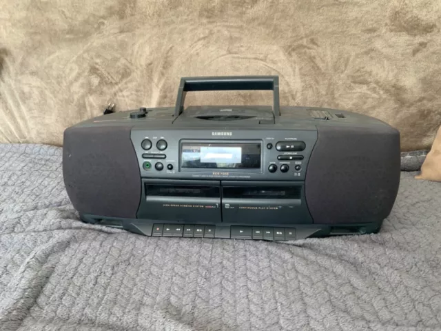 Radio-cassette Samsung RCD 1245, fonctionnel, noir 