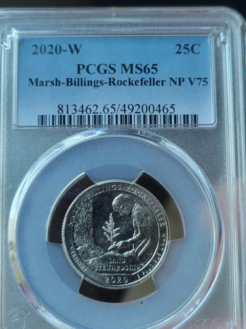 2020 W Marsh Billings Rockefeller Quarter PCGS MS65