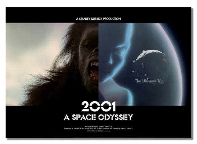 2001 Space Odyssey #2 Inspired By Sci -Fi Movie Advert Poster Jupiter Cinema