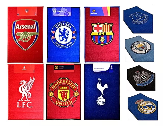 OFFICIAL CLUB FOOTBALL CLUB CRESTED - BEDROOM CARPET RUG FLOOR MAT 80cm x 50cm