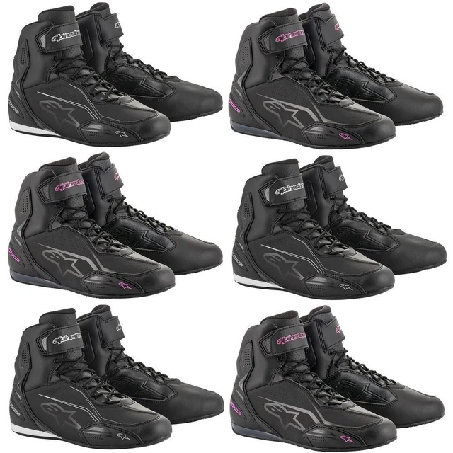 Alpinestars Stella Faster 3 Ladies Sports Paddock Motorcycle Boots Short Black