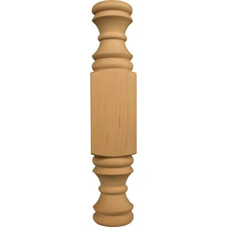 OSBORNE WOOD PRODUCTS 7125A 10 x 2 x 1 Sm. Center Half Round Plinth with Mod.