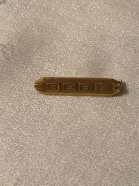Ancienne Broche Bébé Murat – Angelot Ange En Plaqué Or Jaune – Vintage