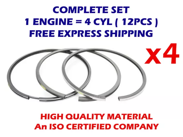 4cyl Piston rings set 77mm STD for Citroën 08-325800-00 TUD5 1527cc TD11890