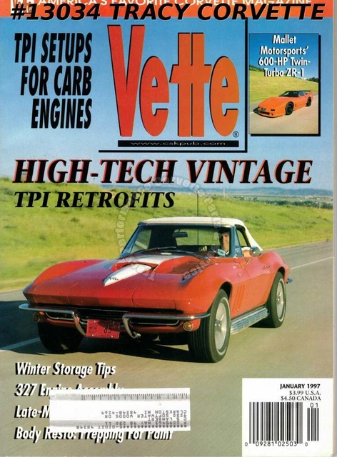 January 1997 Vette Mallet Motorsports 600-HP Twin Turbo ZR-1 TPI L-98 Midyear