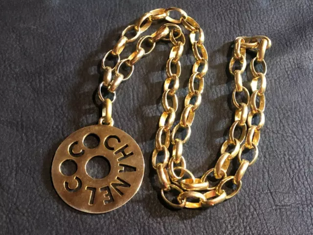 CHANEL LOGO PLATE Key Ring Charm Pendant Top $147.19 - PicClick