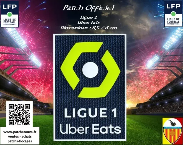 Badge Patch France 2023/24 Ligue 1 Uber Eats Officiel Maillot foot OM PSG Lens