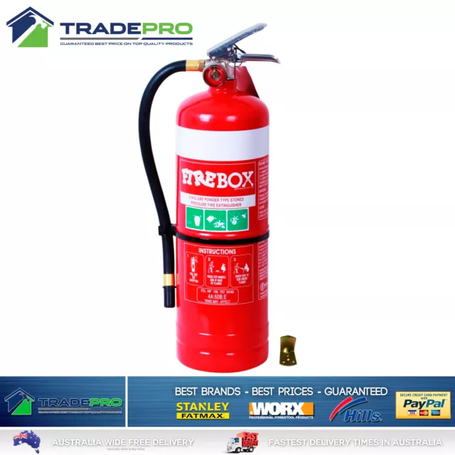 Fire Extinguisher 4.5kg ABE Firebox® PRO 4.5 kg Industrial Dry Powder & Bracket