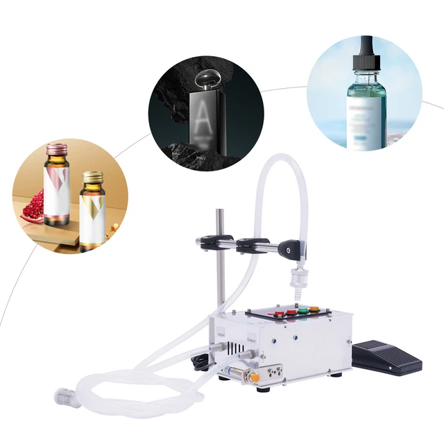 Liquid Filling Machine Semi-Automatic Drink/Condiments Bottle Filler Single Head