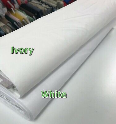 Plain 100% Cotton Fabric 150cm 60” Wide Craft Dressmaking Multi-Use 30 Colours 2
