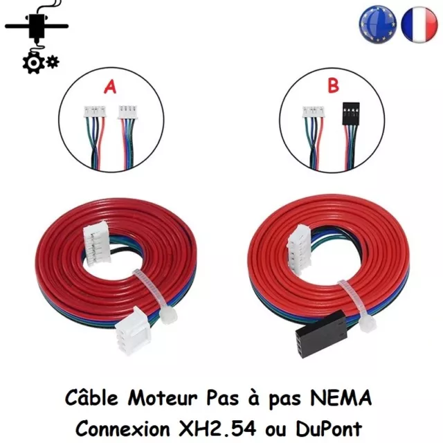 Câble Moteur Pas à Pas NEMA 16 NEMA 17 Stepper Motor Cable Imprimante 3D Printer