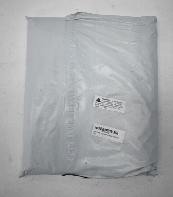 Bags4U White Plastic Merchandise Store Bags 9" x 12" 500 Pack Recyclable