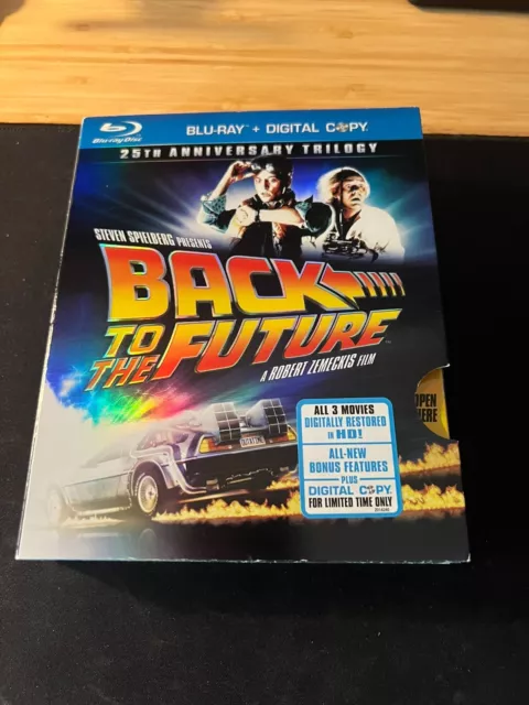 Back to the Future: 25th Anniversary Trilogy (Blu-ray) With Slipcover