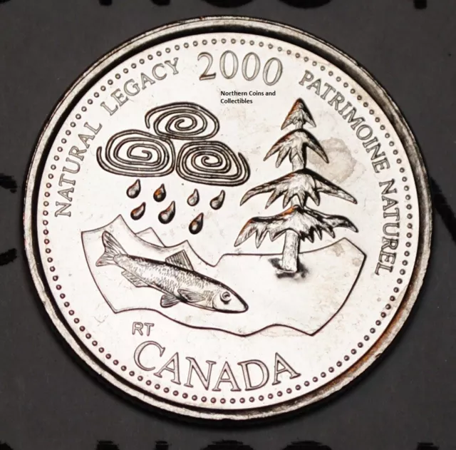 Canada 2000 May Natural Legacy 25 cents UNC Millenium Series Canadian Quarter
