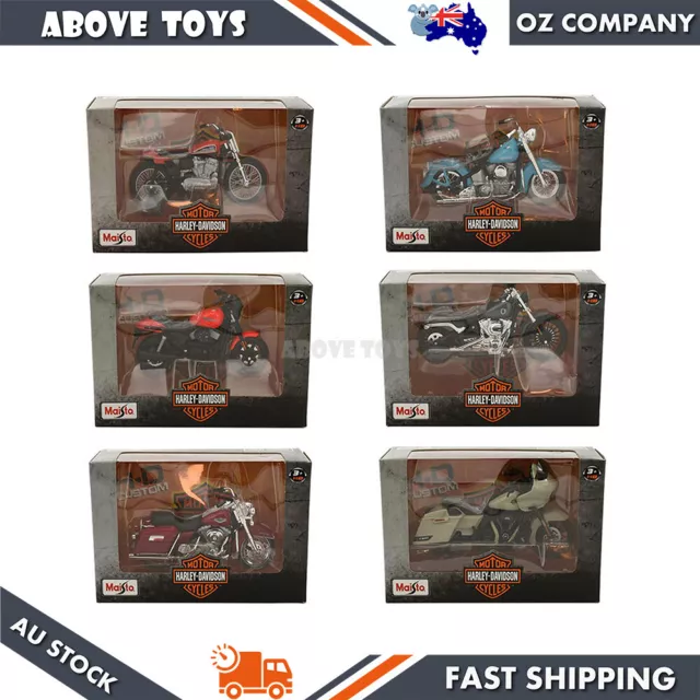 Maisto 1:18 Harley Davidson Series 40 Motorcycle Diecast Model 6 Types Choices