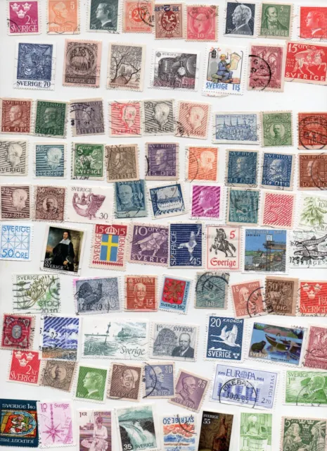 SWEDEN Stamps - 259 All Different - Off Paper ( 4 scans)