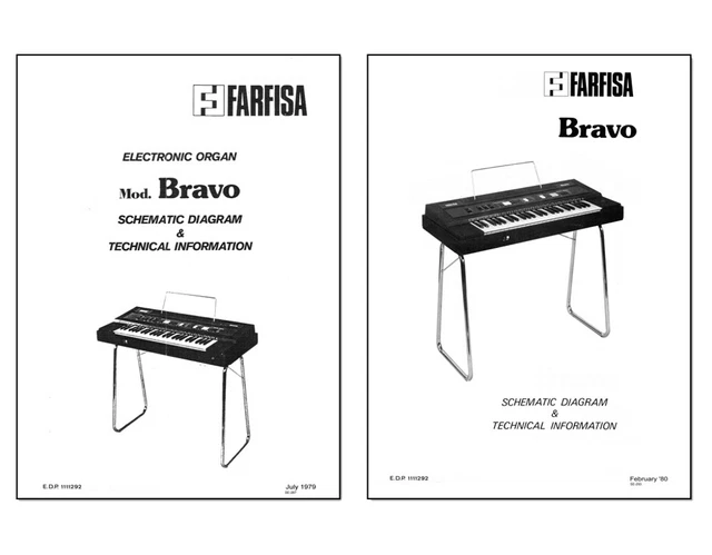 FARFISA BRAVO + BRAVO 80 Service Manual Schematic Diagrams Circuit
