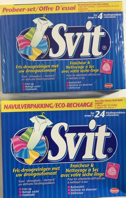 Lingettes svit ,nettoyage a sec en sèche linge, kit de départ + 6 lingettes