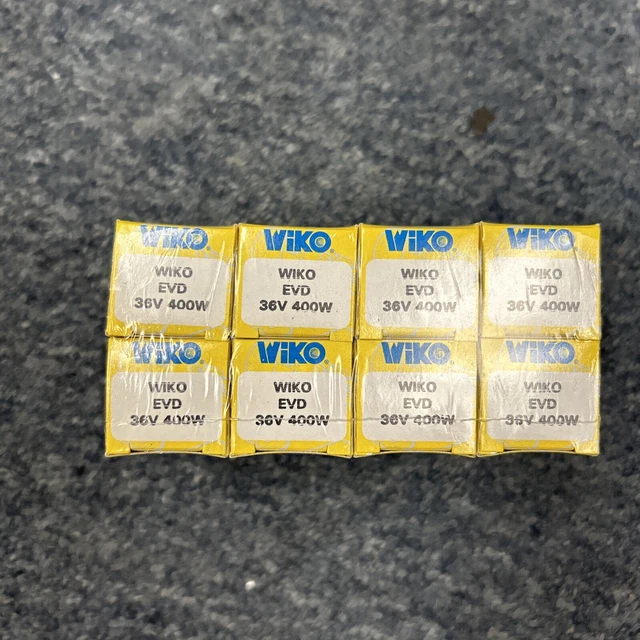 Wiko AV Photo Lamp Bulb EVD 36V400W ProjectorNOS Lamps Vintage Lights. Lot Of 8.