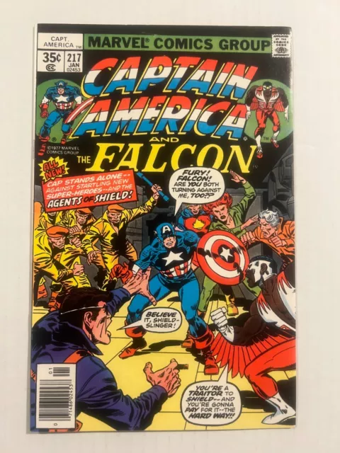 Captain America #217 Nm- 9.2 1St App Of Marvel Man John Buscema Cover Art 1978