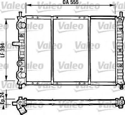 Radiatore  Raffreddamento Motore Fiat Bravo Brava Marea Valeo 731581 Rc133