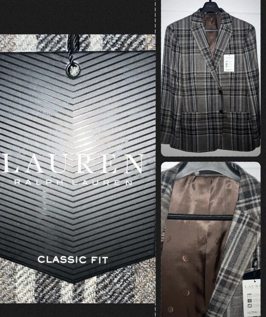 Lauren Ralph Lauren Men's Wool Classic-Fit Ultraflex Stretch Blazer 46L