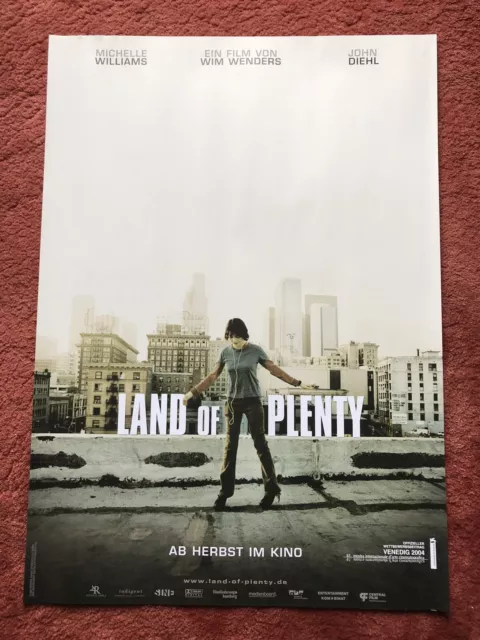 Land of Plenty Kinoplakat Poster A1, Wim Wenders, Michelle Williams, Diehl