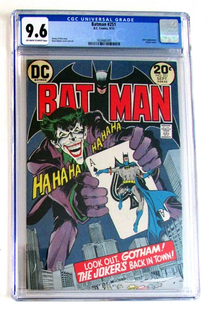 BATMAN #251 CGC 9.6 Classic Neal Adams Joker, DC Comics 1973