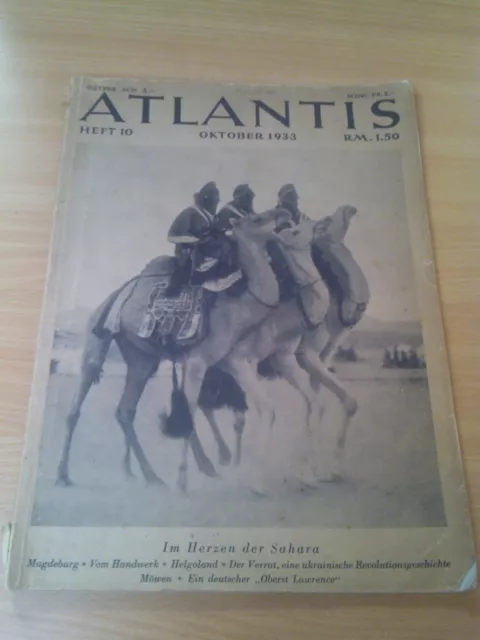 Atlantis - Ausgabe Oktober 1933  Heft 10  -  alte Zeitschrift