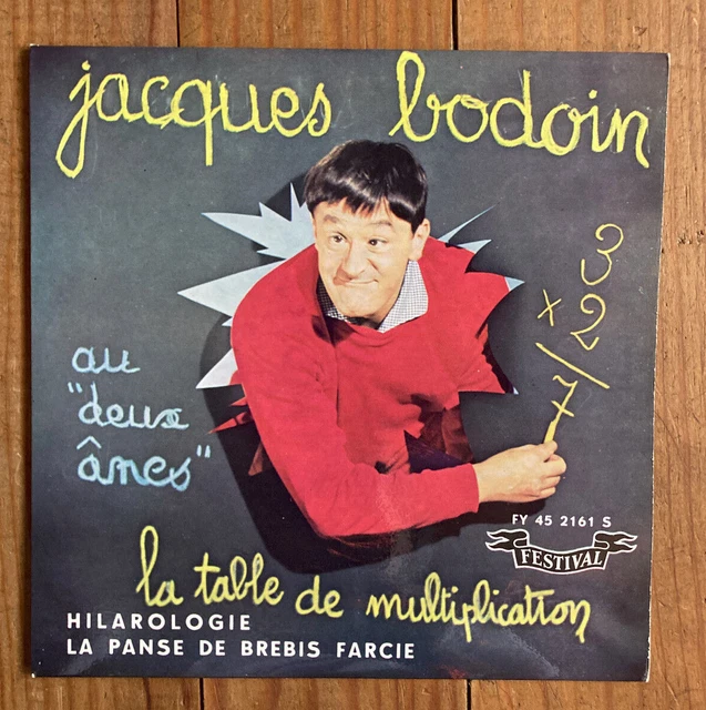 JACQUES BODOIN La table de multiplication 45 TOURS EUR 10,00