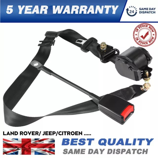 For Land Rover Defender Seat Belt 3 Point Retractable Inertia Belt