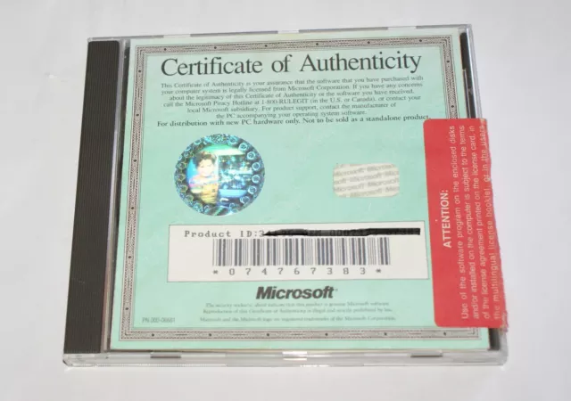 Microsoft Publisher Version 1995 OEM CDROM