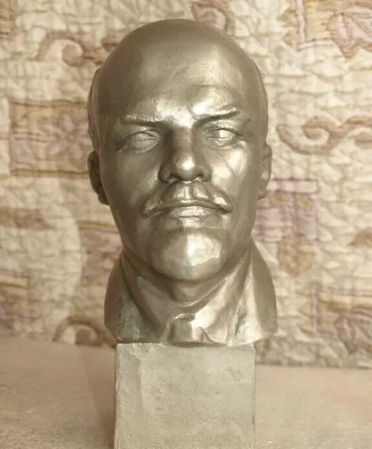 V. Lenin Comunista Grande statua busto russo in metallo dell'URSS 4168