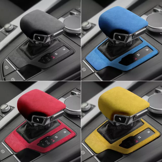 For Audi A4 S4 S5 RS5 A5 B9 Q5 Q7 8 Alcantara Leather Gear Shift Knob Cover Trim