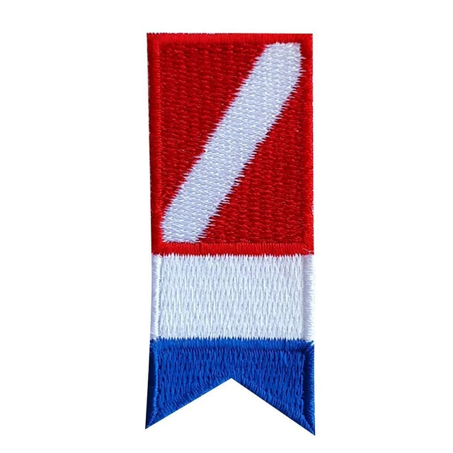 Lettre nautique A drapeau Alpha plongée sous-marine plongeur vers le bas