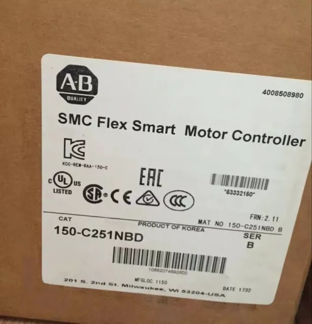 New Factory Sealed AB 150-C251NBD SER Flex Intelligent Motor Controller