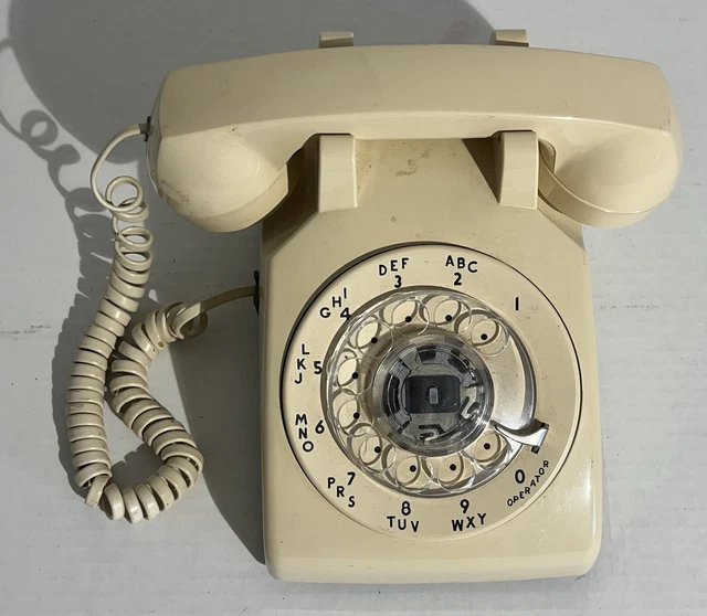 ATT BELL SYSTEM 500DM Beige Rotary Dial Telephone Not Tested £24.22 ...
