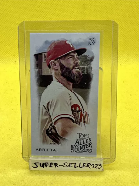 2019 Topps Allen & Ginter - JAKE ARRIETA / Phillies - MINI - A & G BACK #249