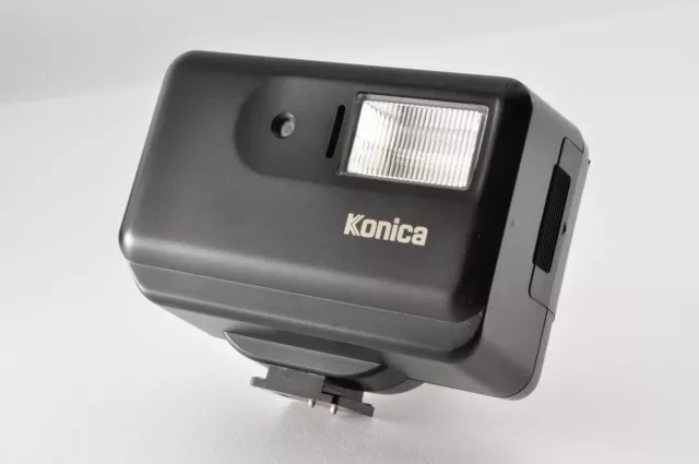 [Near MINT] Konica HX-14 Black Auto Shoe Mount Strobe Flash for Hexar From Japan