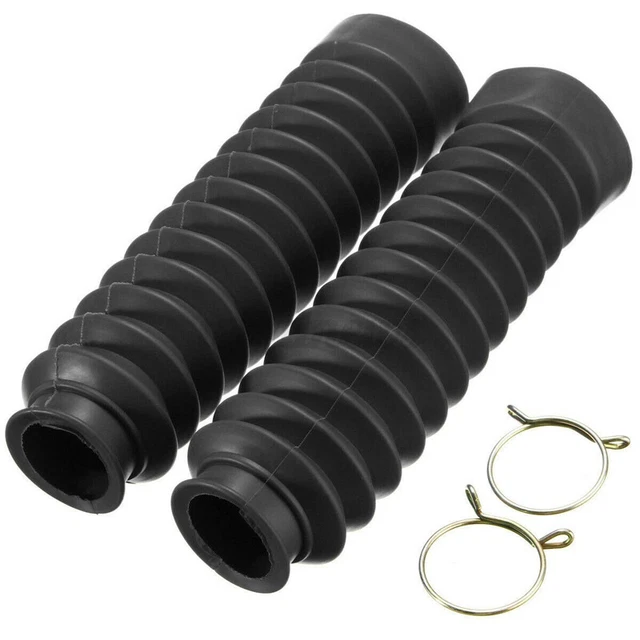 36.2MM Motorbike Fork Rubber Gaiter Boot Front Fork Shock Absorber Dust Cover ×2