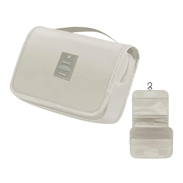 Trousse De Toilette De Voyage Suspendue 3 Compartiments - Noire Imperméable - Marque Kamtkgo