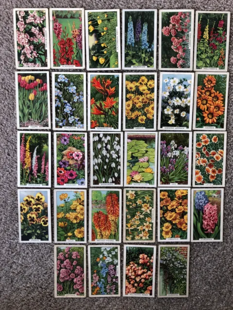 28 cards Gallaher GARDEN FLOWERS  1938