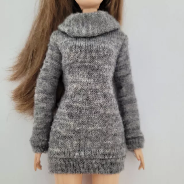 The Barbie Look Sweater Dress City Chic 2017 Original Dress Only No Doll Gray