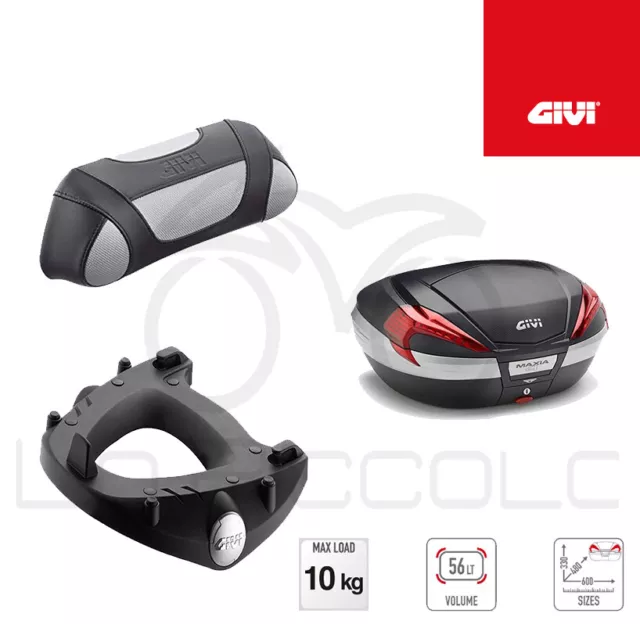 GIVI Valise V56 V56NN + Plaque Sym Maxsym 400-600 2017