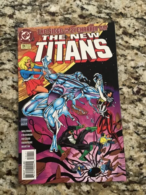 The New Teen Titans, #124 Aug 1995, Direct Sales, DC Comics Rosado Old